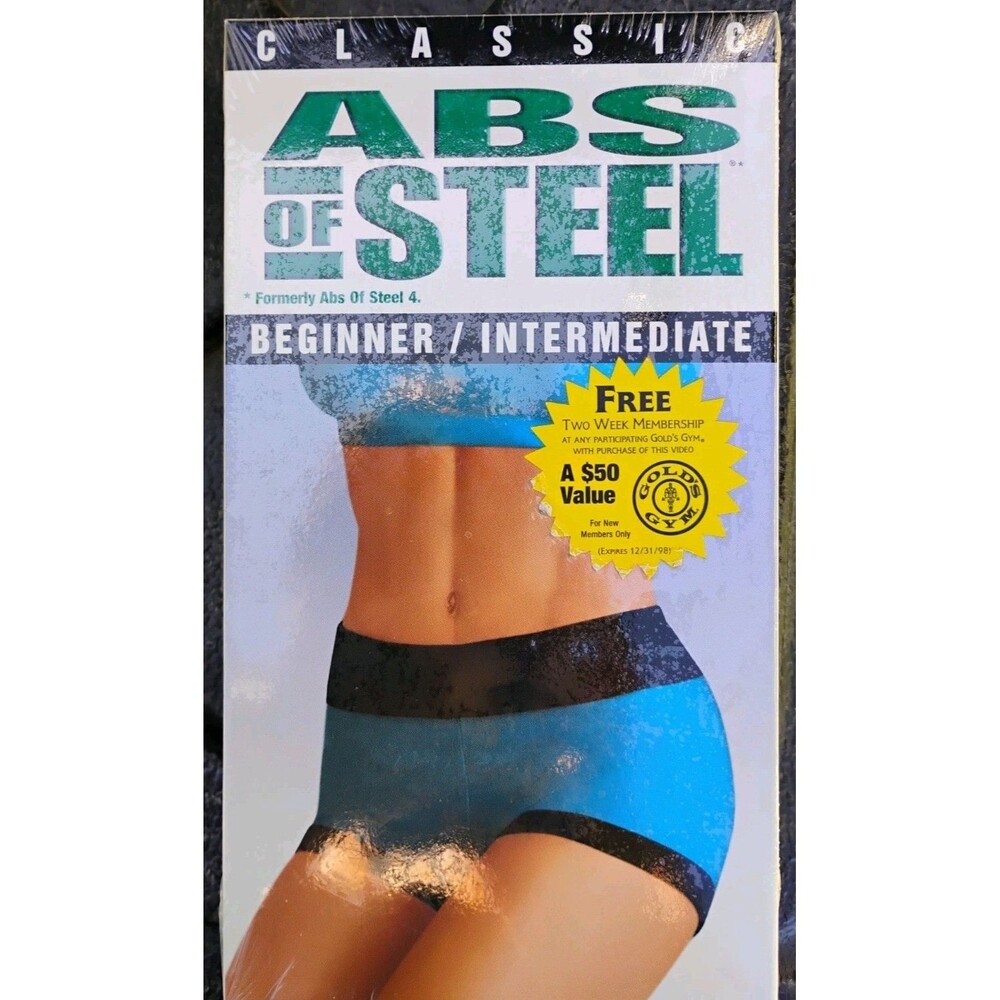 Classic Abs of Steel VHS - Beginner / Intermediate - BRAND NEW FACTORY SEALED